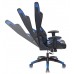 Кресло игровое Бюрократ CH-773N одна подушка черный/синий искусственная кожа