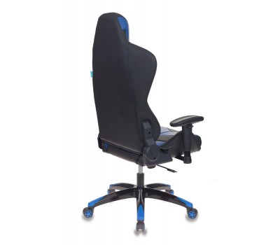 Кресло игровое Бюрократ CH-773N одна подушка черный/синий искусственная кожа