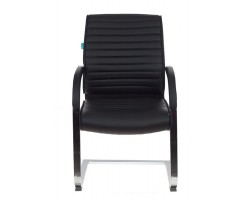 Кресло Бюрократ T-8010-Low-V на полозьях черный искусственная кожа-foto2