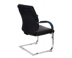 Кресло Бюрократ T-8010-Low-V на полозьях черный искусственная кожа-foto4