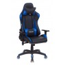Кресло игровое Бюрократ CH-778 две подушки черный/синий искусственная кожа