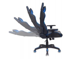 Кресло игровое Бюрократ CH-778 две подушки черный/синий искусственная кожа-foto2