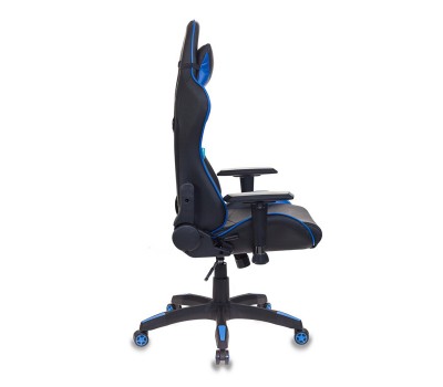 Кресло игровое Бюрократ CH-778 две подушки черный/синий искусственная кожа