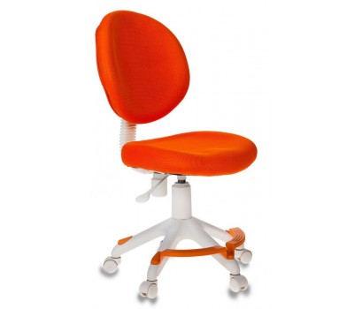 Кресло детское Бюрократ KD-W6-F оранжевый (пластик белый)