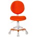 Кресло детское Бюрократ KD-W6-F оранжевый (пластик белый)