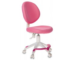 Кресло детское Бюрократ KD-W6-F розовый крестовина пластик подст.для ног пластик белый