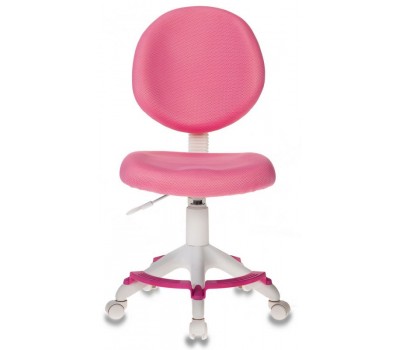 Кресло детское Бюрократ KD-W6-F розовый крестовина пластик подст.для ног пластик белый