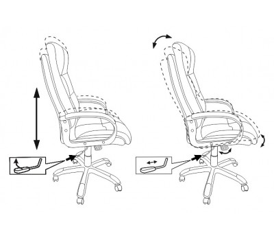 Кресло руководителя Бюрократ CH-824 черный микрофибра