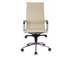 Кресло руководителя Бюрократ CH-883MB слоновая кость эко.кожа крестовина металл хром-foto2