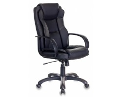 Кресло руководителя Бюрократ CH-839 черный Leather Black эко.кожа крестовина пластик