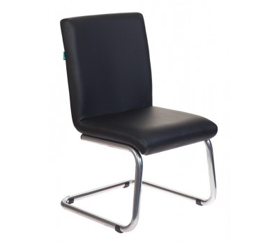 Кресло Бюрократ CH-250-V черный эко.кожа полозья металл хром