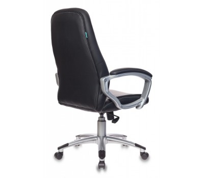 Кресло руководителя Бюрократ T-9910N черный искусственная кожа (пластик серебро)