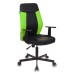 Кресло Бюрократ CH-606 черный/салатовый искусст.кожа/ткань крестовина металл