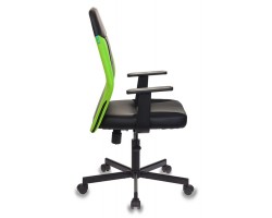 Кресло Бюрократ CH-606 черный/салатовый искусст.кожа/ткань крестовина металл-foto3