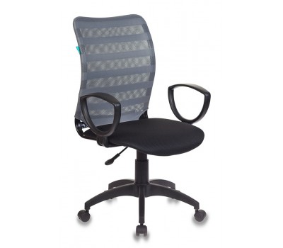 Кресло Бюрократ CH-599AXSN серый TW-32K03 сиденье черный TW-11 сетка/ткань крестовина пластик