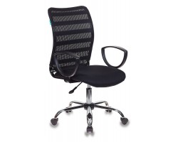 Кресло Бюрократ CH-599AXSL черный TW-32K01 TW-11 крестовина металл хром