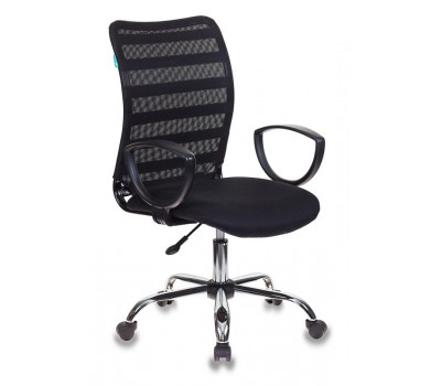 Кресло Бюрократ CH-599AXSL черный TW-32K01 TW-11 крестовина металл хром