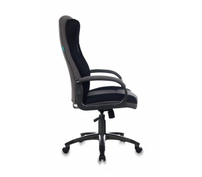 Кресло руководителя Бюрократ CH-879N черный/серый (пластик темно-серый)