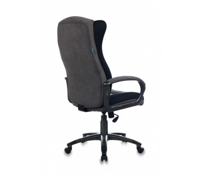 Кресло руководителя Бюрократ CH-879N черный/серый (пластик темно-серый)