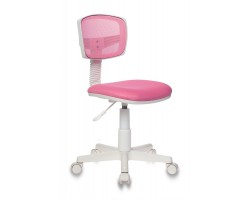 Кресло детское Бюрократ CH-W299 розовый TW-06A TW-13A сетка/ткань крестовина пластик пластик белый