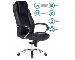 Кресло руководителя Бюрократ T-9923SL черный кожа крестовина металл хром