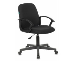 Кресло Бюрократ CH-808-LOW черный 3С11 низк.спин. крестовина пластик