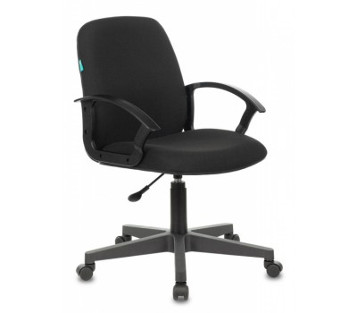 Кресло Бюрократ CH-808-LOW черный 3С11 низк.спин. крестовина пластик