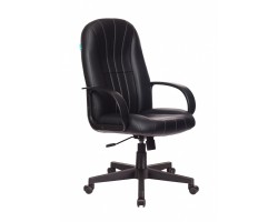 Кресло руководителя Бюрократ T-898AXSN черный Leather Black эко.кожа крестовина пластик