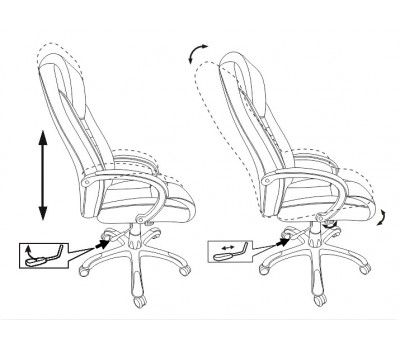Кресло руководителя Бюрократ T-9923 темно-коричневый Lincoln 221 искусственная кожа (пластик серебро)
