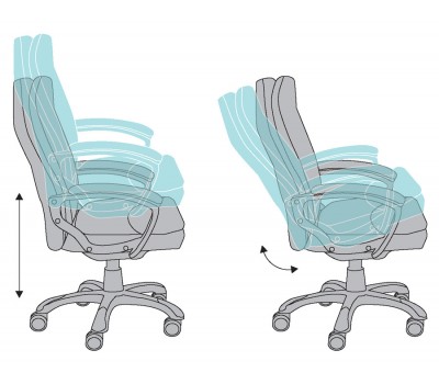 Кресло руководителя Бюрократ CH-868LT коричневый искусственная кожа