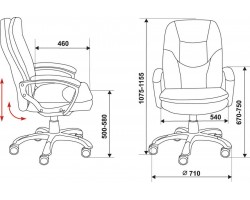 Кресло руководителя Бюрократ CH-868LT коричневый искусственная кожа-foto6