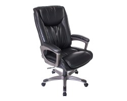 Кресло руководителя Бюрократ T-9914 черный рец.кожа/кожзам крестовина пластик пластик серебро