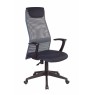 Кресло руководителя Бюрократ KB-8N темно-серый TW-04 TW-12 сетка/ткань с подголов. крестовина пластик