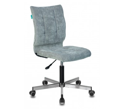 Кресло Бюрократ CH-330M серо-голубой Light-28 крестовина металл хром