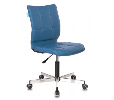 Кресло Бюрократ CH-330M синий Orion-03 эко.кожа крестовина металл хром