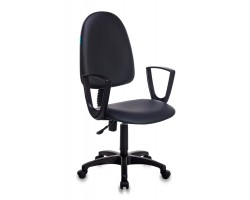 Кресло Бюрократ CH-1300N черный Престиж+ эко.кожа крестовина пластик