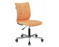 Кресло Бюрократ CH-330M оранжевый Velvet 72 крестовина металл хром