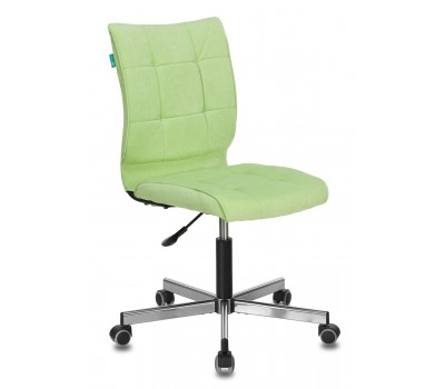 Кресло Бюрократ CH-330M светло-салатовый Velvet 81 крестовина металл хром