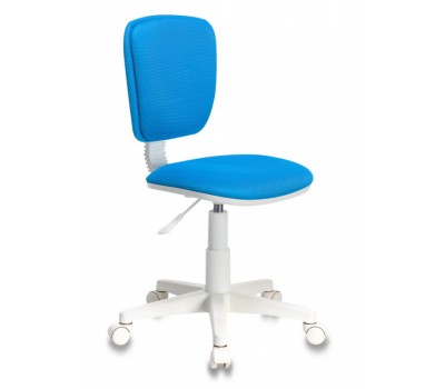 Кресло детское Бюрократ CH-W204NX голубой TW-55 крестовина пластик пластик белый