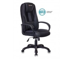 Кресло игровое Zombie VIKING-9 черный текстиль/эко.кожа крестовина пластик