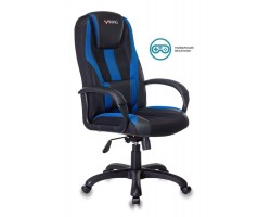 Кресло игровое Zombie VIKING-9 черный/синий текстиль/эко.кожа крестовина пластик