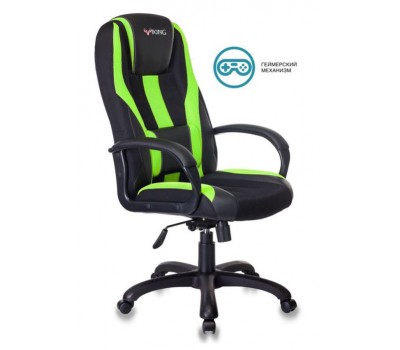 Кресло игровое Zombie VIKING-9 черный/салатовый текстиль/эко.кожа крестовина пластик Кресло игровое Zombie VIKING-9 черный/салатовый текстиль/эко.кожа крестовина пластик