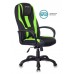 Кресло игровое Zombie VIKING-9 черный/салатовый текстиль/эко.кожа крестовина пластик