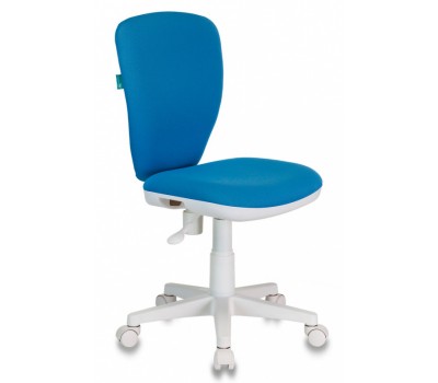 Кресло детское Бюрократ KD-W10 голубой 26-24 крестовина пластик пластик белый