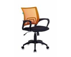 Кресло Бюрократ CH-695N оранжевый TW-38-3 сиденье черный TW-11 сетка/ткань крестовина пластик