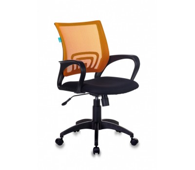 Кресло Бюрократ CH-695N оранжевый TW-38-3 сиденье черный TW-11 сетка/ткань крестовина пластик