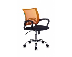 Кресло Бюрократ CH-695NSL оранжевый TW-38-3 сиденье черный TW-11 крестовина металл хром