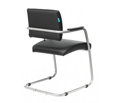 Кресло Бюрократ CH-271N-V черный Leather Black искусственная кожа полозья металлик