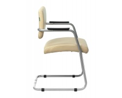 Кресло Бюрократ CH-271N-V светло-бежевый Or-12 искусственная кожа полозья металлик-foto3