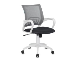 Кресло Бюрократ CH-W695N темно-серый TW-04 TW-12 сетка/ткань крестовина пластик пластик белый